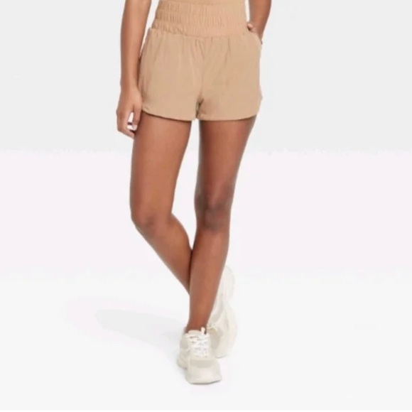 JoyLab Pants - JoyLab Women's High-Rise Woven Shorts 2.5"  Tan XS